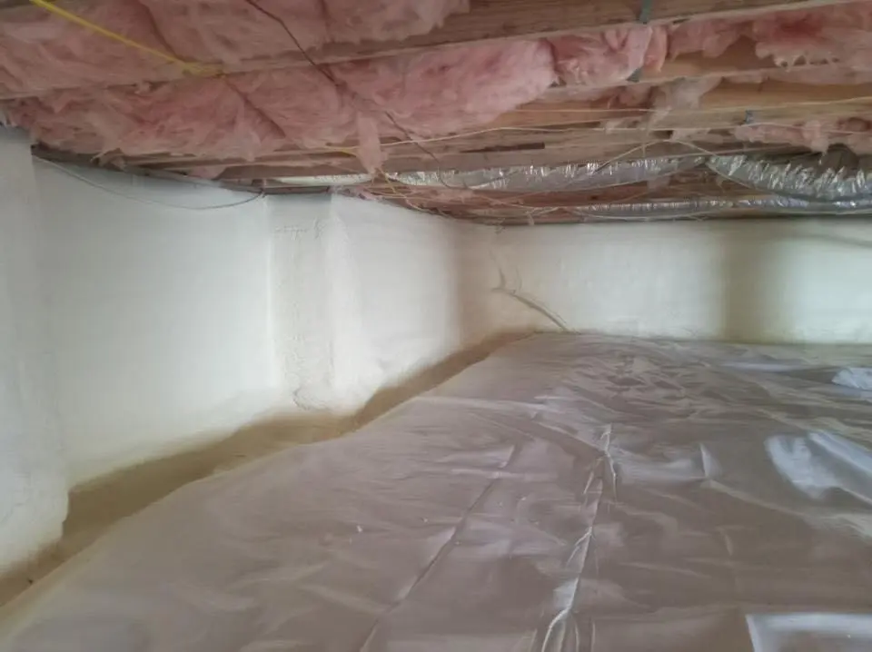 Crawl space encapsulation with closed-cell spray foam for Roof Leak Repair in Lamesa